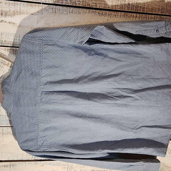 Cinch Kids Blue Patterned Button Down Shirt -10 - Picture 4 of 4